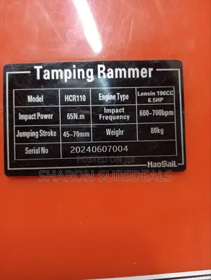 Tamping Rammer Petrol Engine