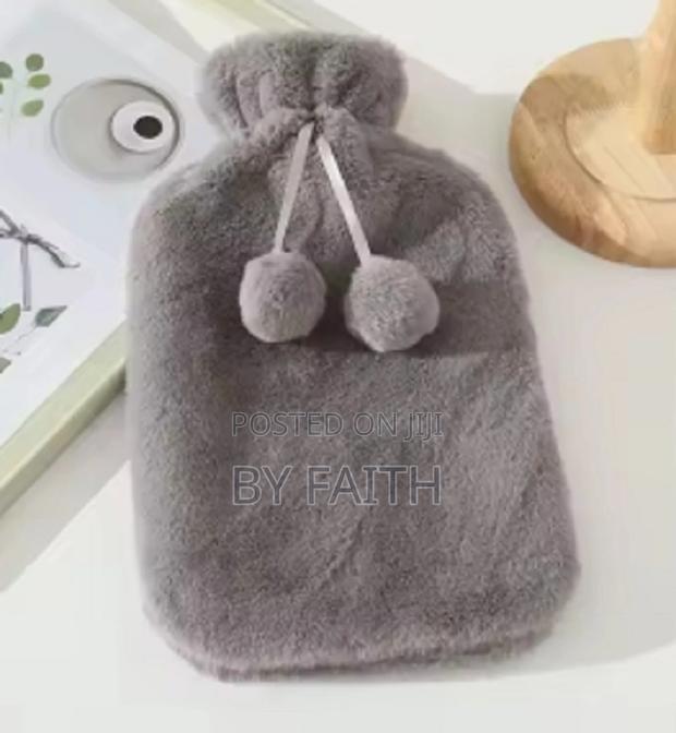 Hot Water Bottle With a Fleece Cover