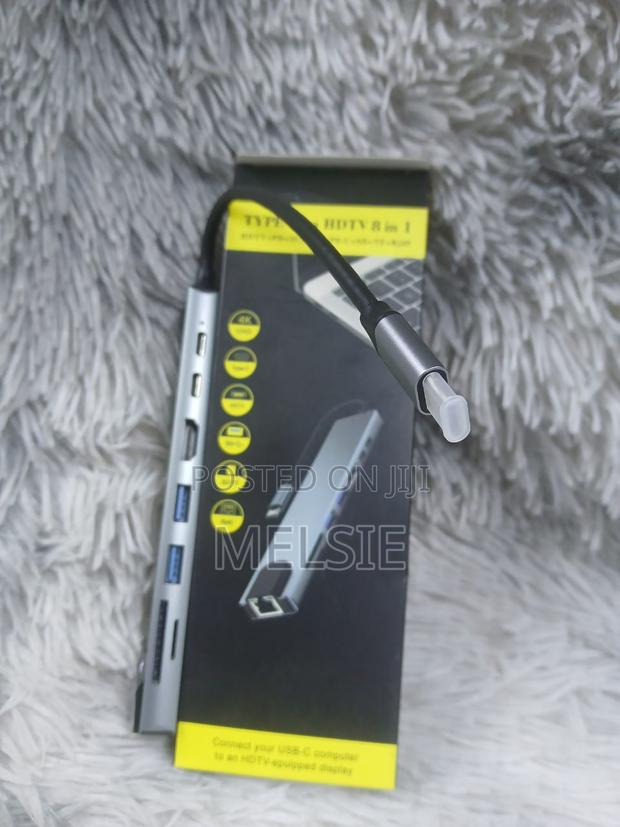 1000mbps 8 in 1 Typt-C Usb Type C to Hd Rj45 - main view