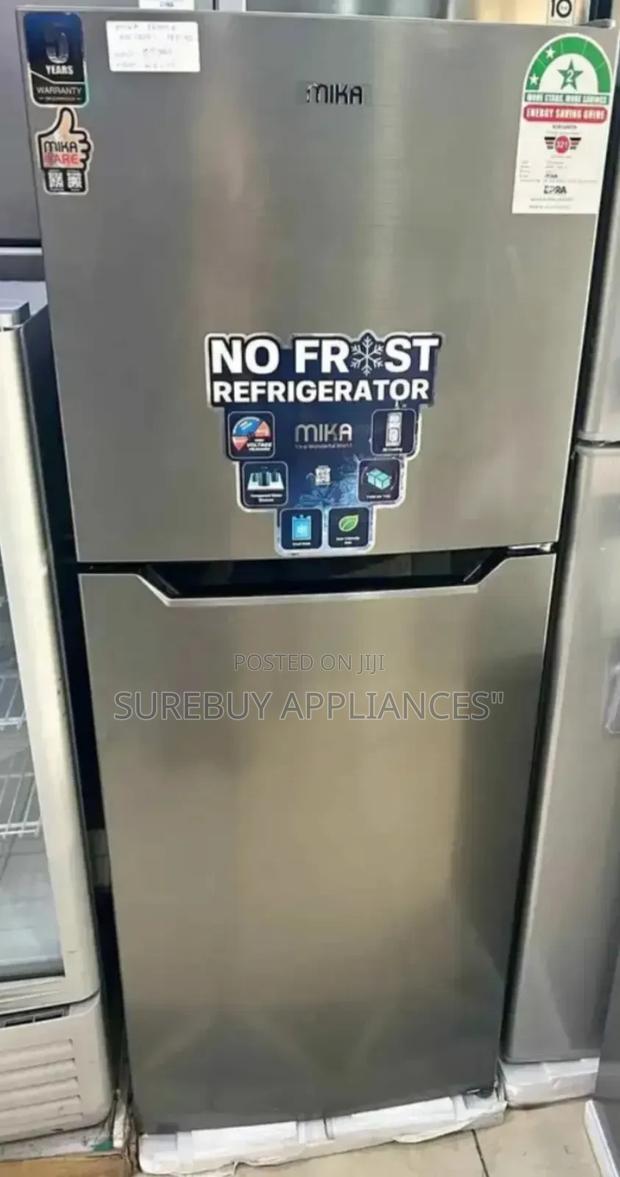 Mika 197 Litres No Frost Double Door Refrigerator Inox Line