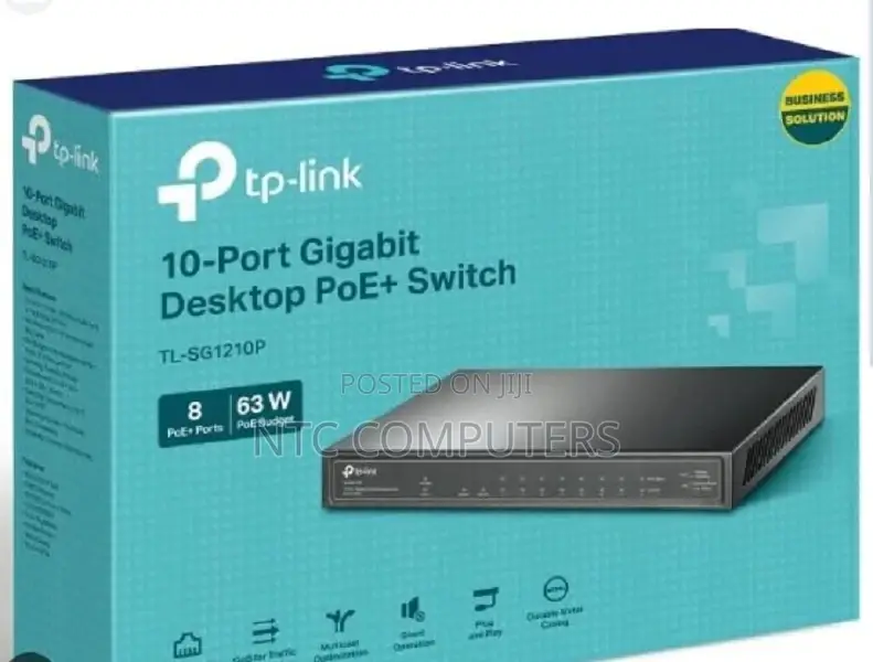 :Tplink Tl-Sg1210p 10port Gigabit,8port Poe