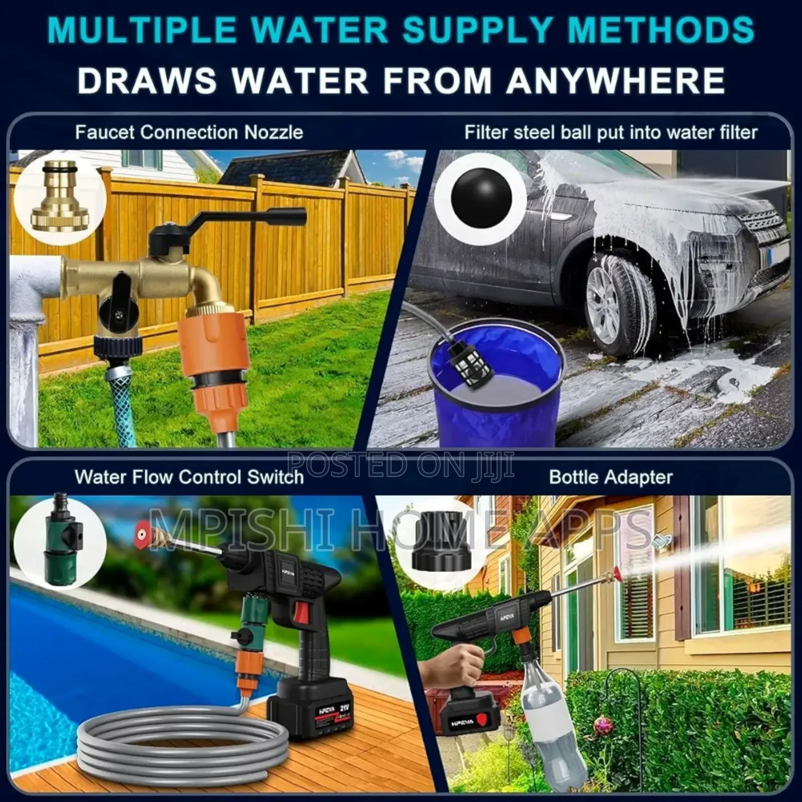 Rechargeable Car Wash Machine