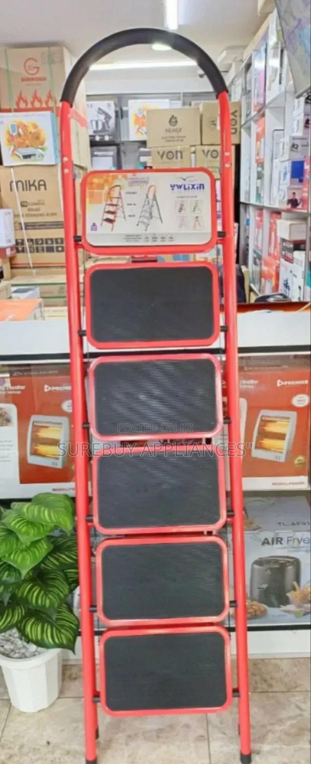 Home Step Ladder Solid Steel, Folding Non-Slip Step Ladder - main view