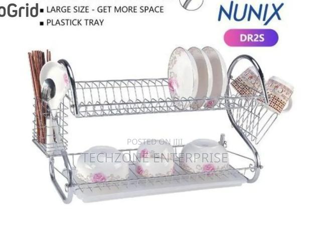 Nunix Dr2s Heavy Duty 2-Tier Stainless-Steel Dish Rack
,