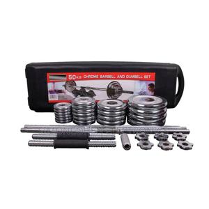 50kg Chrome Dumbell/Barbell - main view