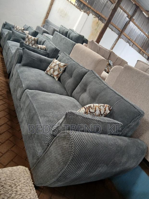 Dark Gray 7 Seater Butterfly Sofa Set 3-2-2