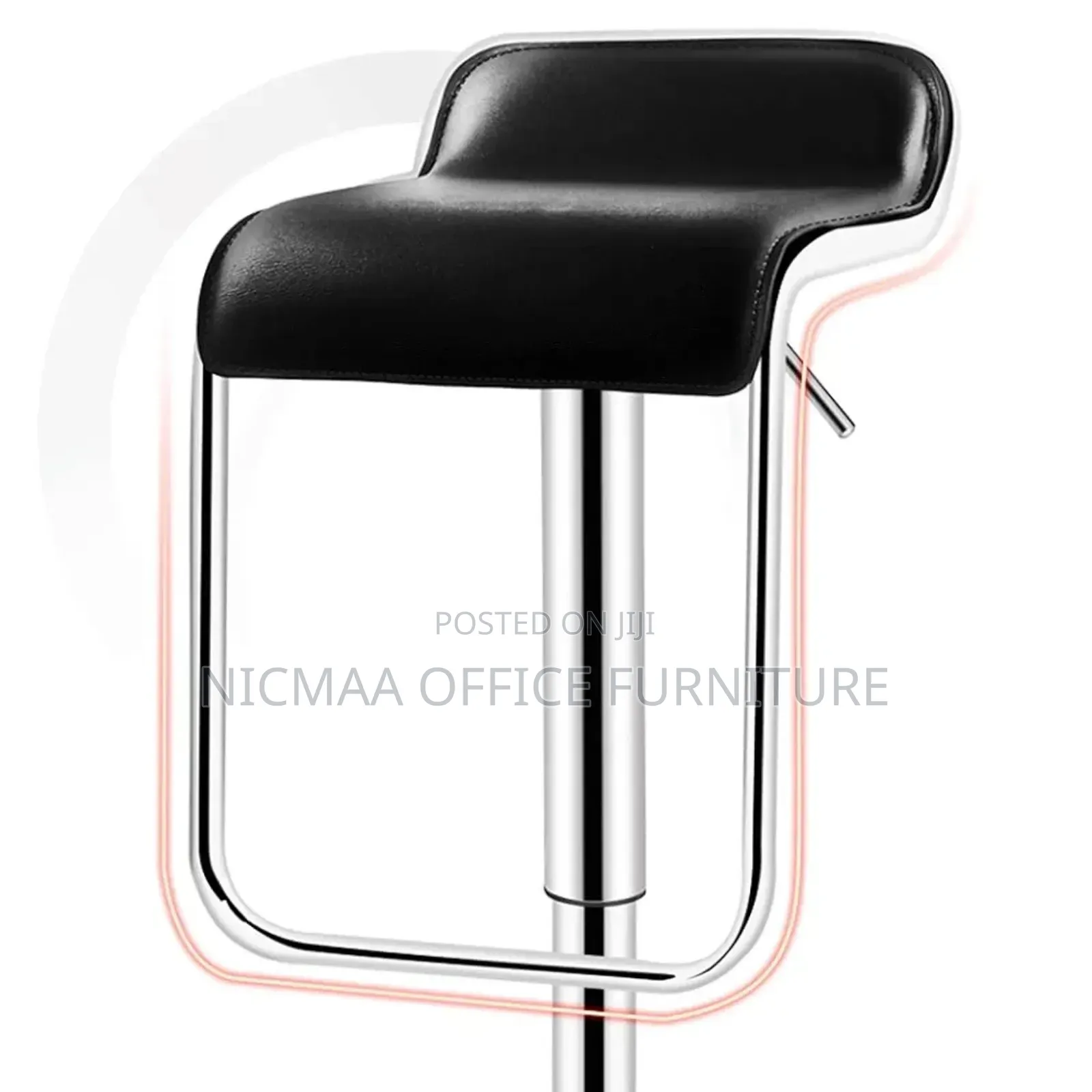 Airlift Chrome Swivel Bar Stool