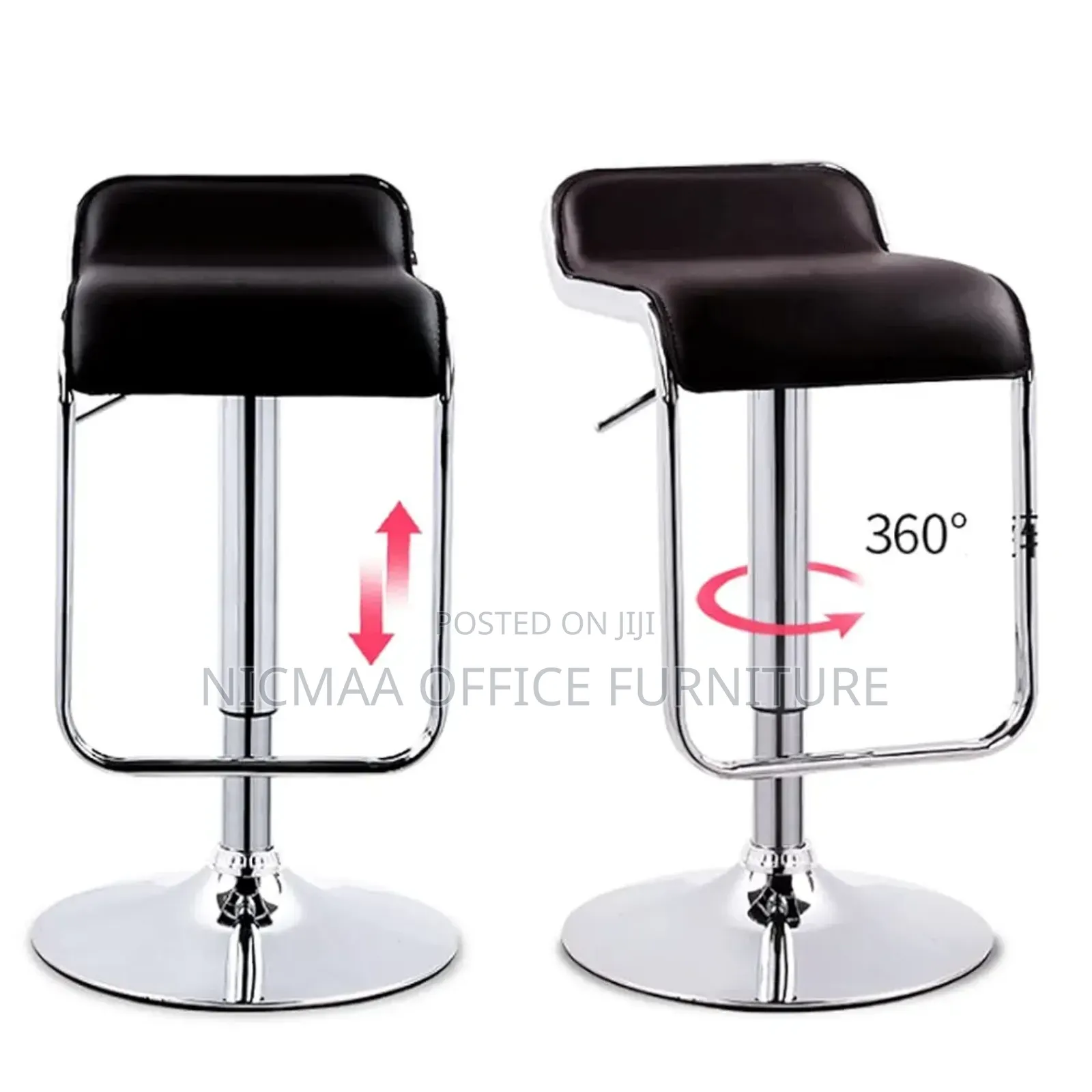 Airlift Chrome Swivel Bar Stool