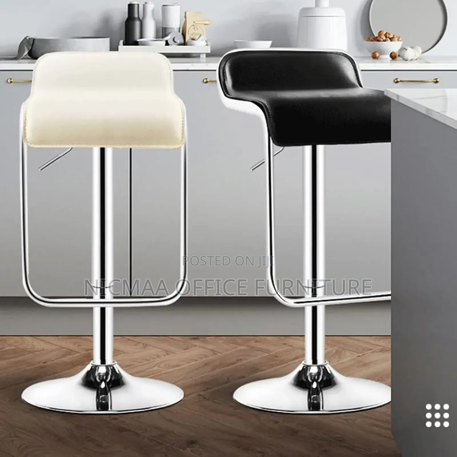 Airlift Chrome Swivel Bar Stool