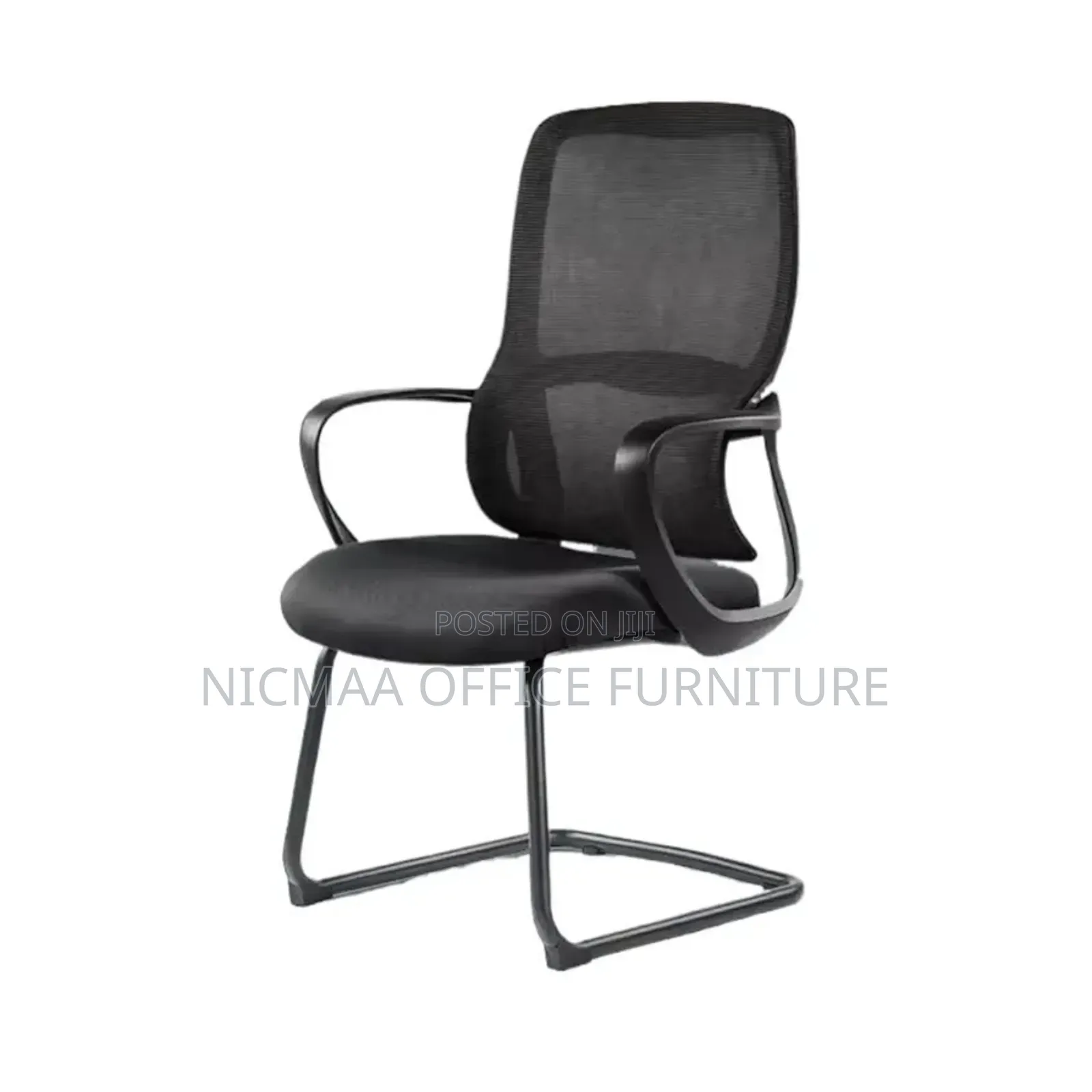 Ergoonomic Bow Mesh Black Office Chair