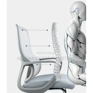 Ergoonomic Bow Mesh Black Office Chair