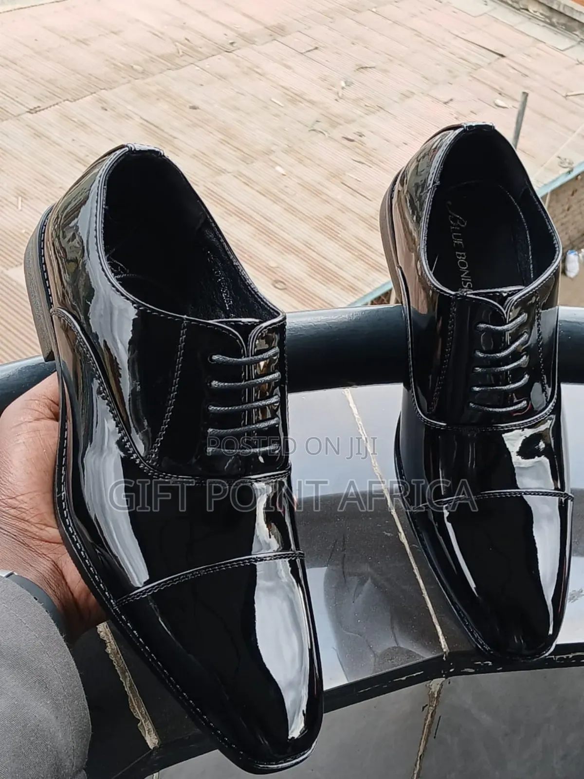 Official Leather Wetlook Shoes