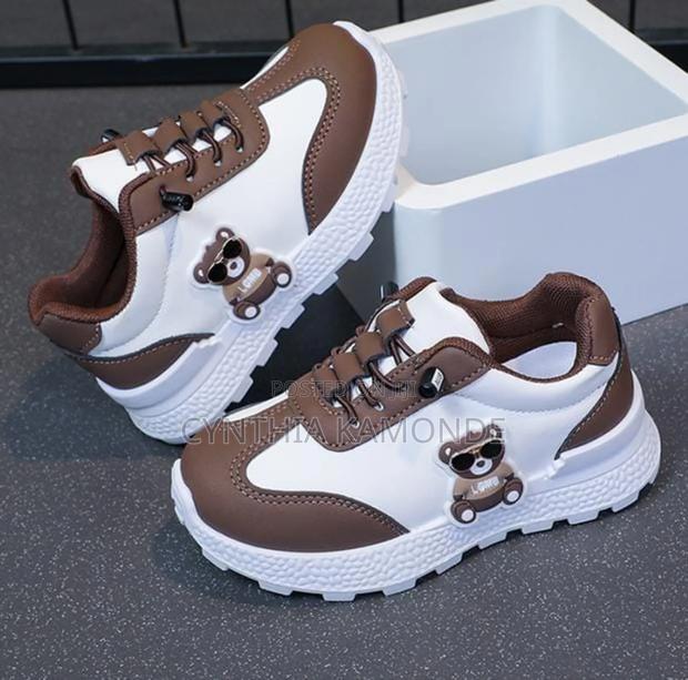 Gray Black Brown Kids Shoes - thumbnail 5