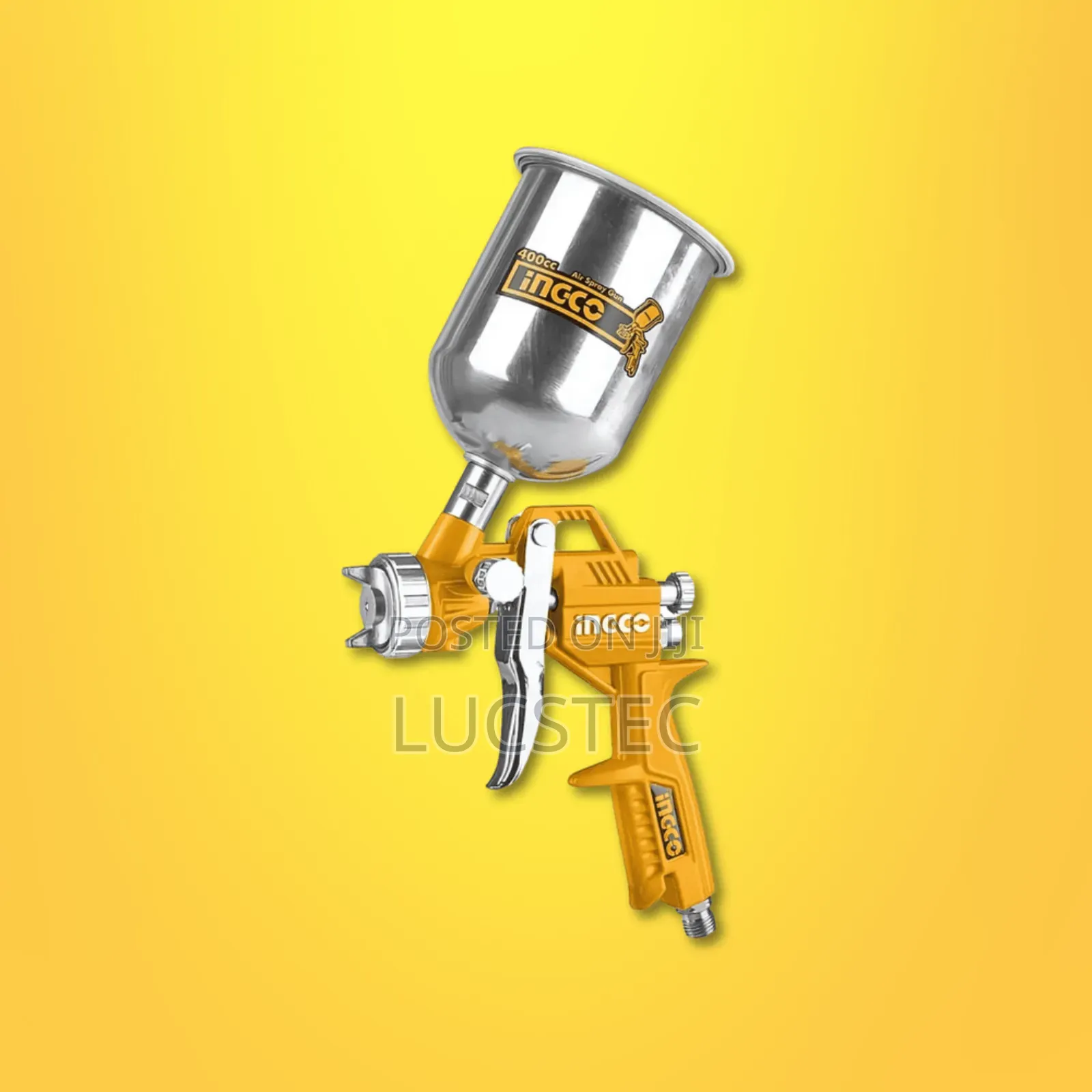 Ingco 400cc Gravity Feed Air Spray Gun, Model Asg4041.