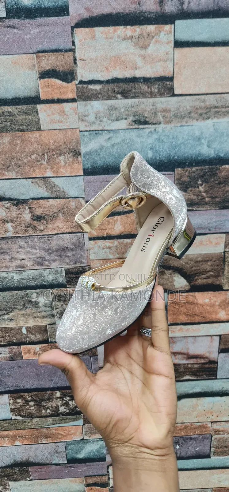 Champagne Silver Gold Kids Shoes