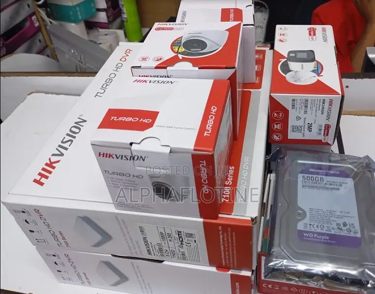 8 Hikvision 2mp Hd CCTV Cameras Full Kit /Night Vision