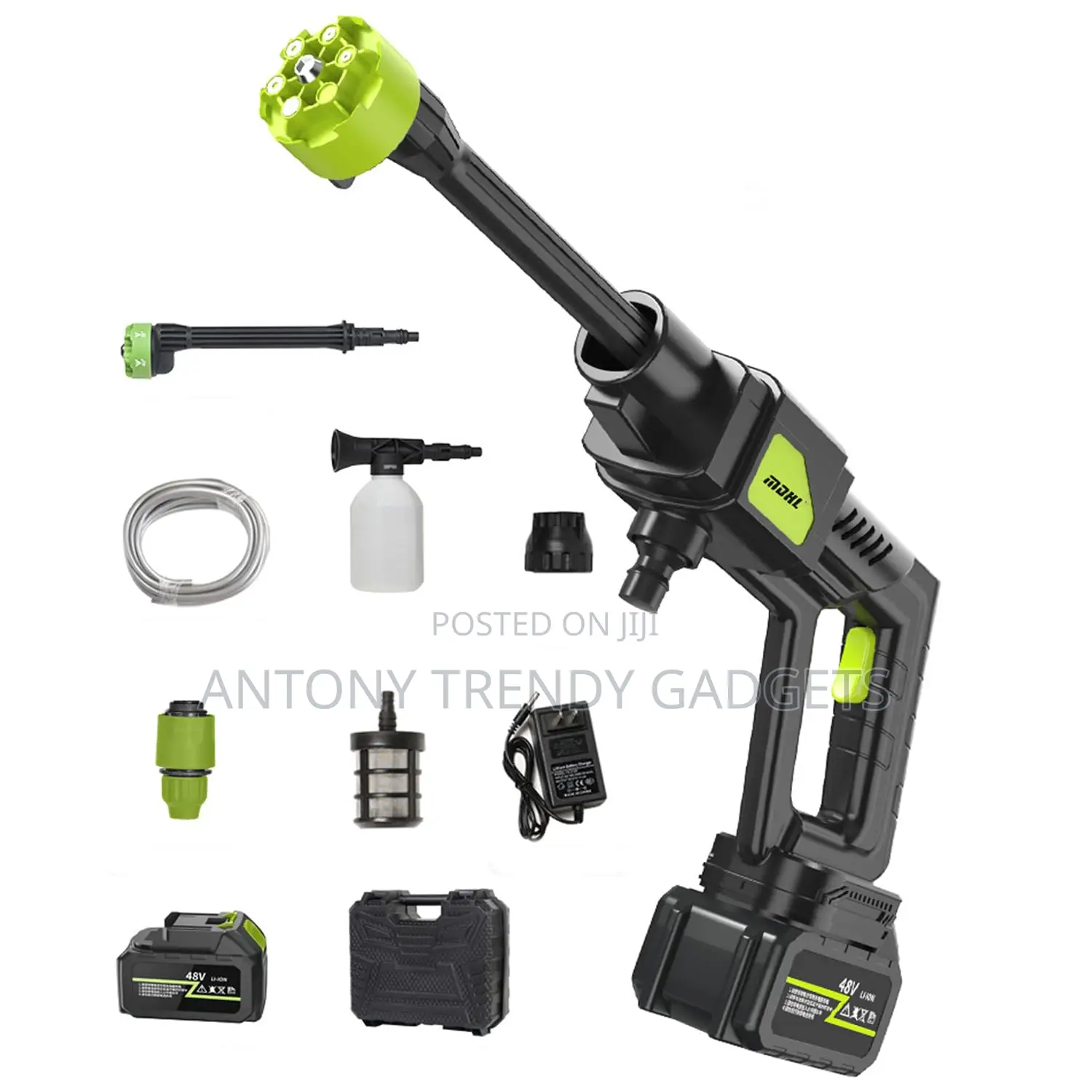 Cordless Car Pressure Washer – Battery Operated Jet Gun