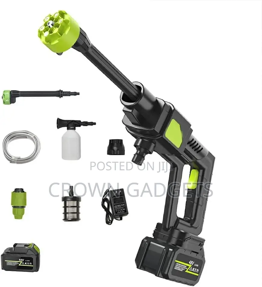 High-Pressure Cleaner Gun – Cordless 48v Portable Kit