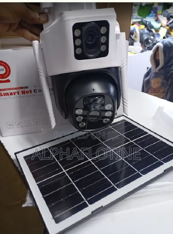 V380-Dual Lens Solar PTZ 4mp Sim Card