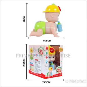 Crawling Baby With Feeding Bottle Toy