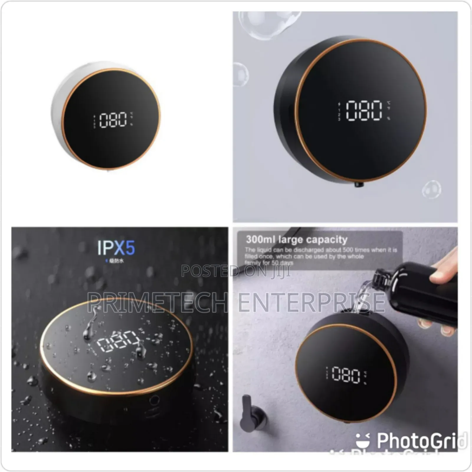 300ml Automatic Soap Dispenser With Temp Display