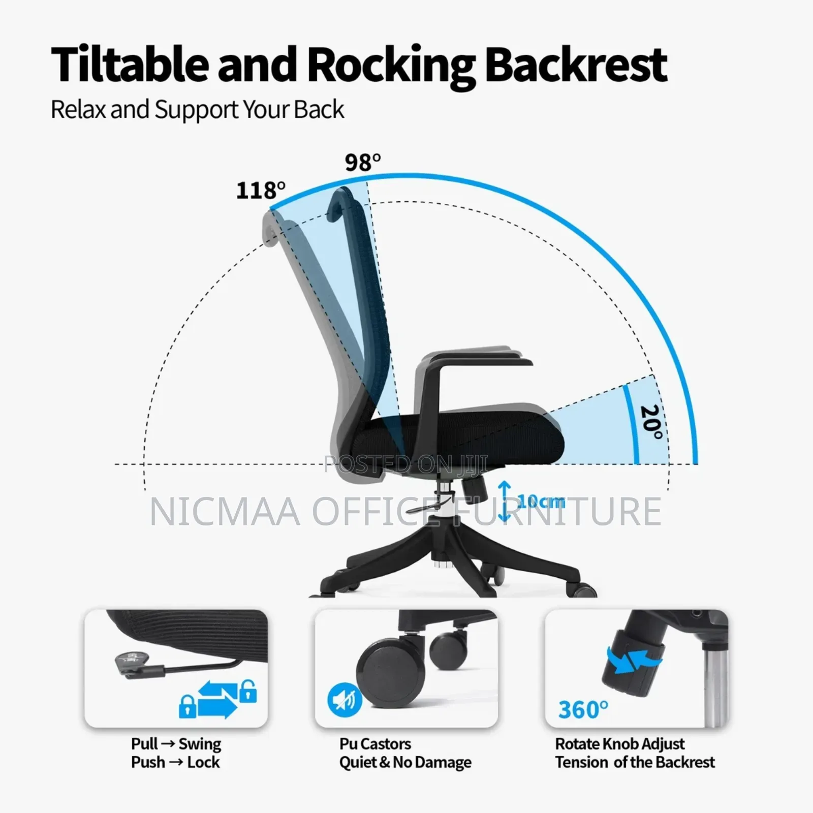 Ergonomic Meshpro Comfort Office Chair