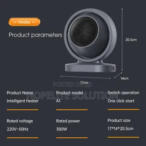 *380w Warm Air Blower Desktop Heater Fan