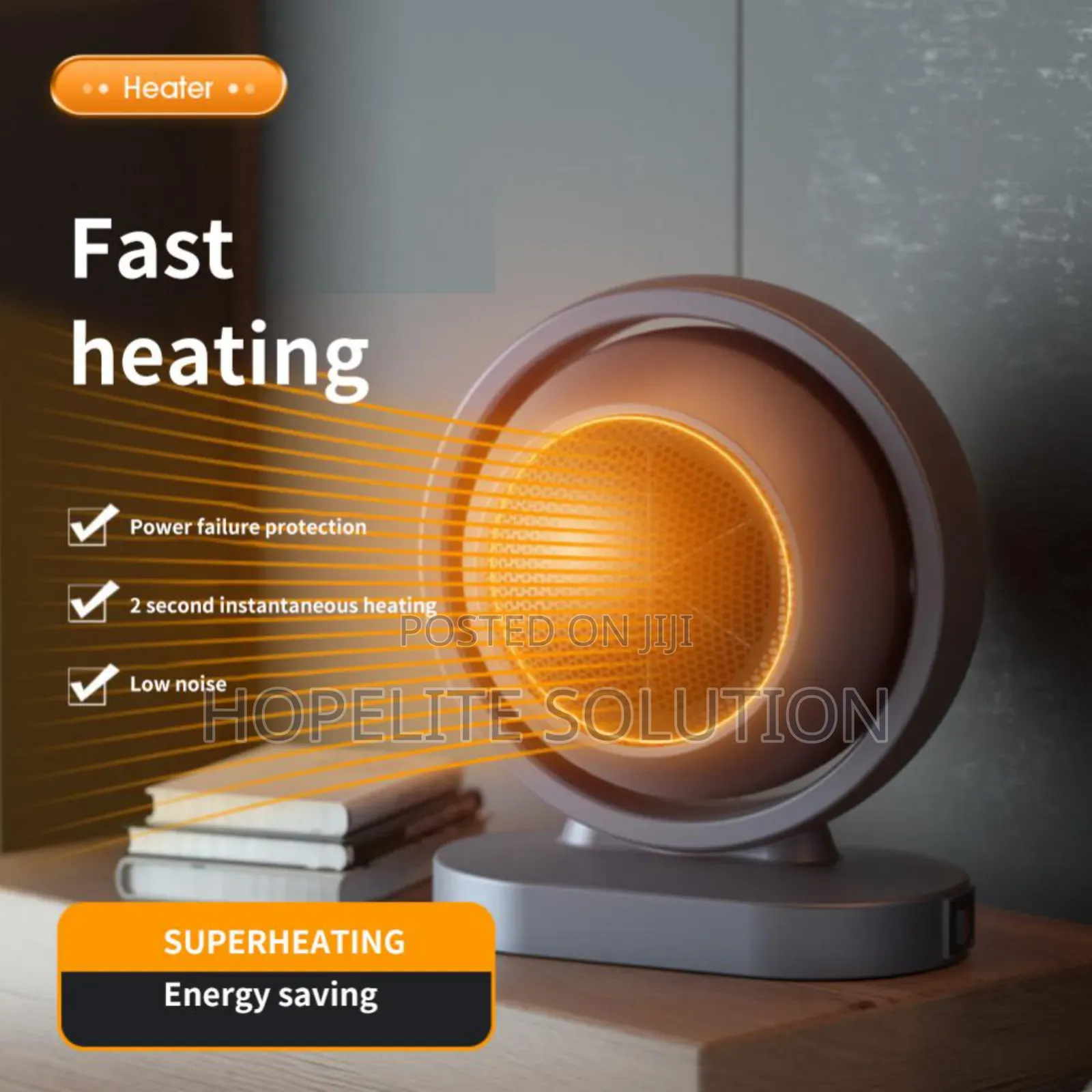 *380w Warm Air Blower Desktop Heater Fan
