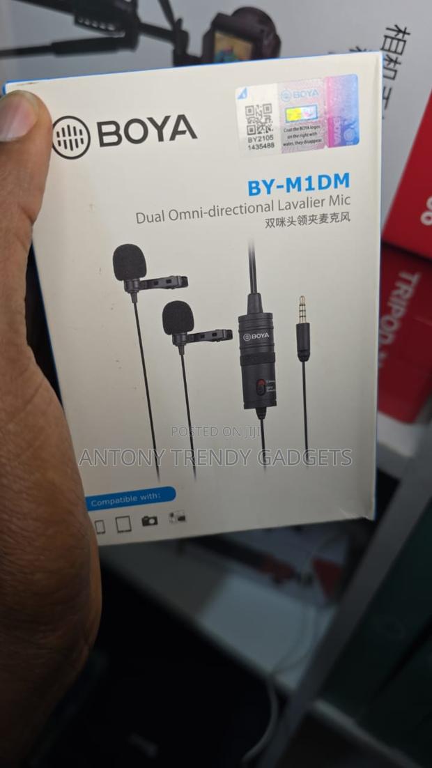 Boya Lavalier Mic By-m1dm – 2 Mics, 4m Cable, 3.5mm Jack - main view