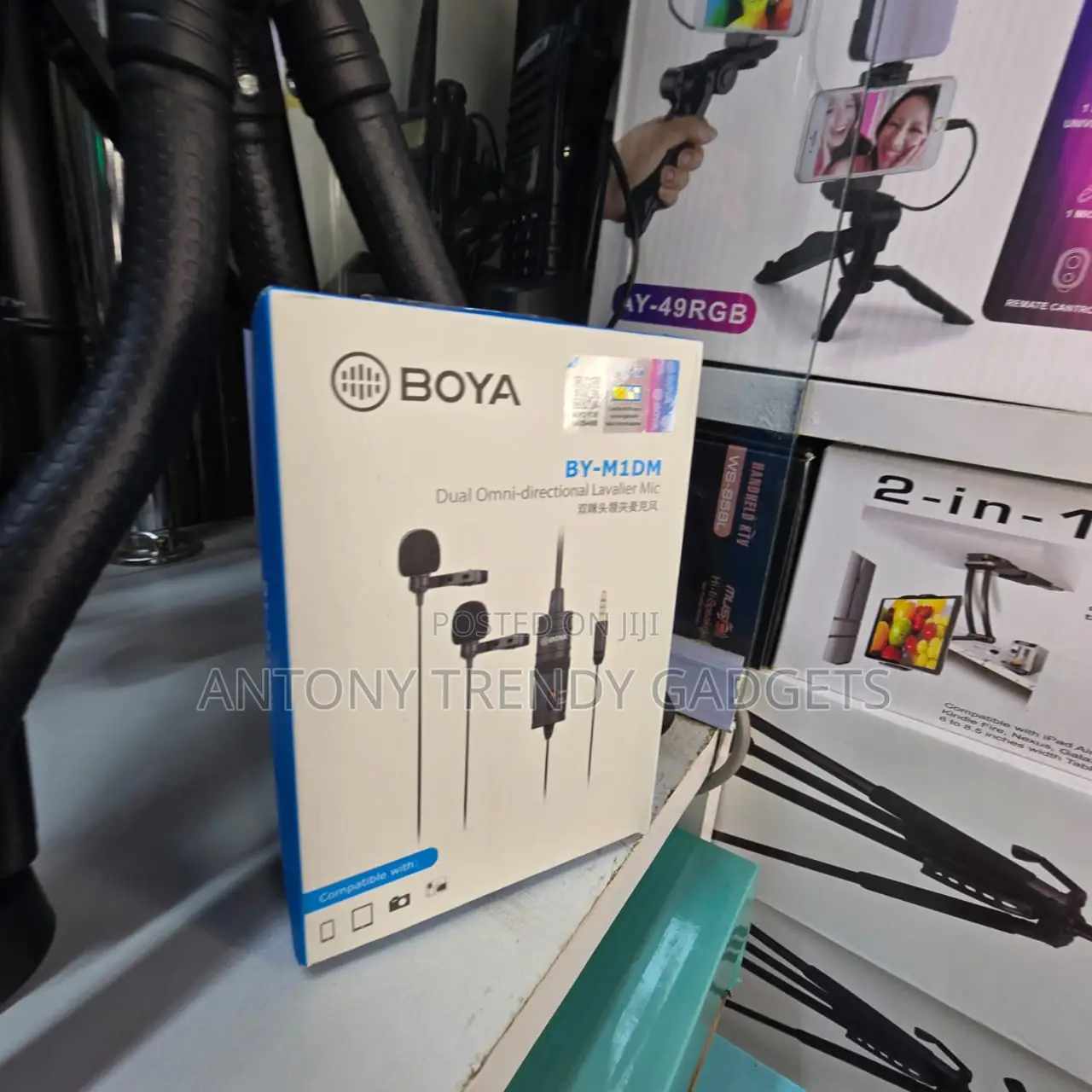 Boya Interview Mic – Dual Clip-on Mics (By-M1dm Model)