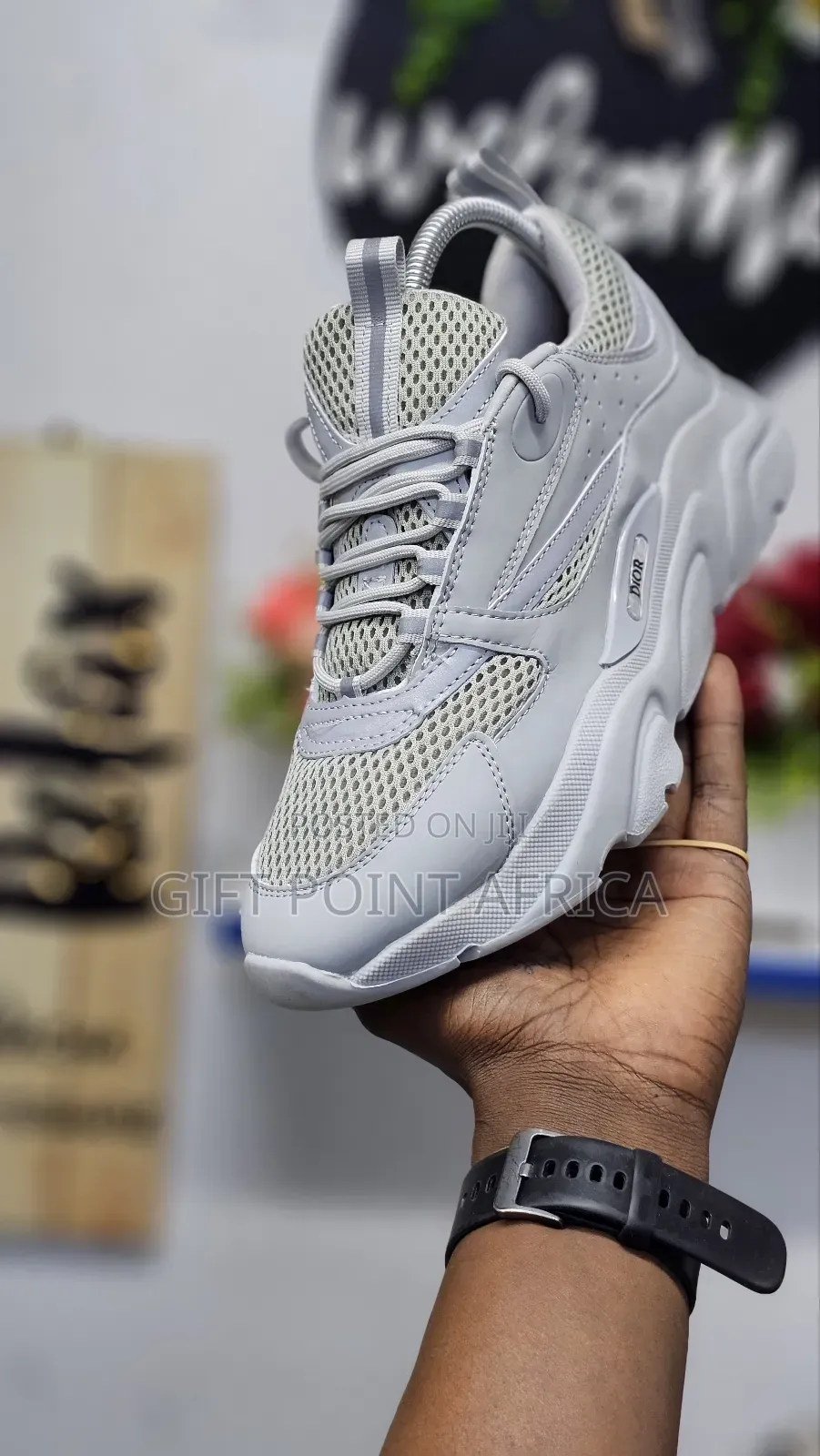 Grey Dior Homies Sneakers