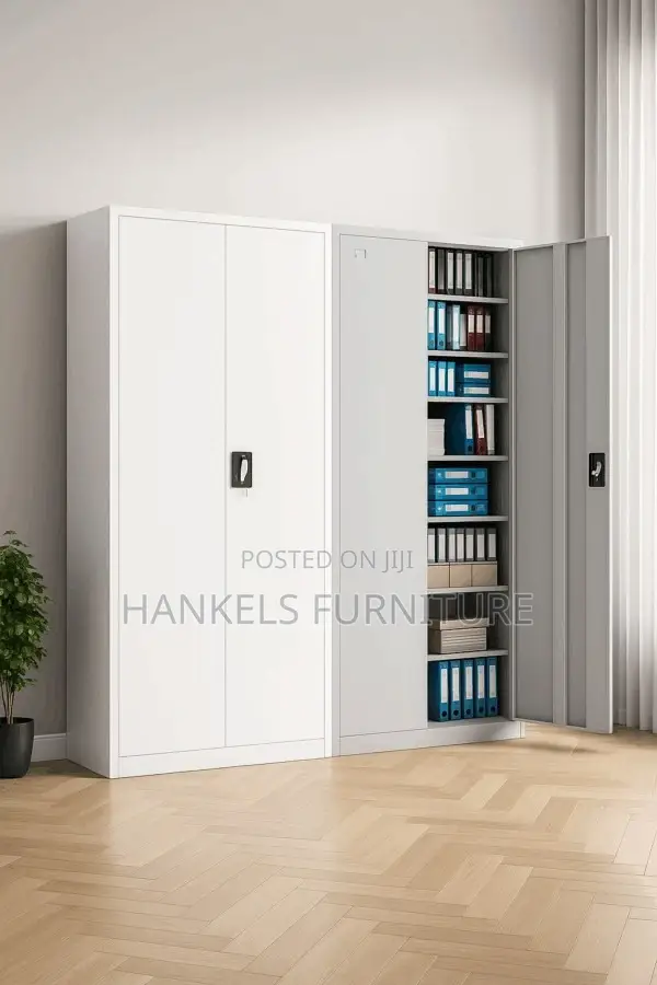 Tall 2-Door Metal Filing Cabinet