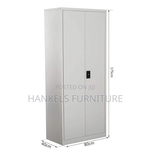 Tall 2-Door Metal Filing Cabinet - thumbnail 2