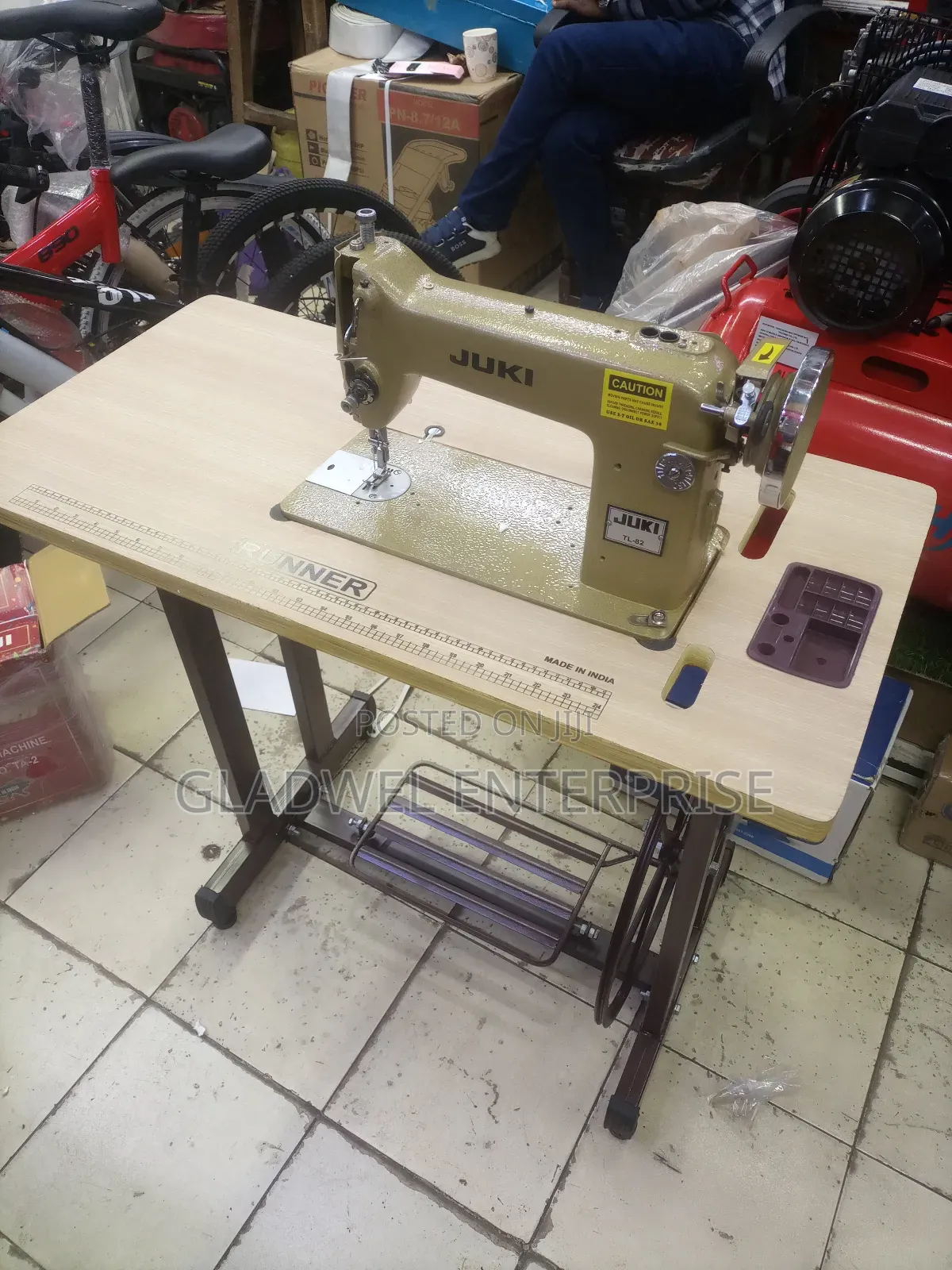 Juki Industrial Sewing Machine With Impoted Stand