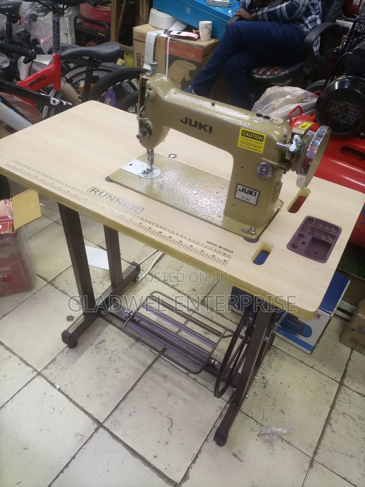 Juki Industrial Sewing Machine With Impoted Stand