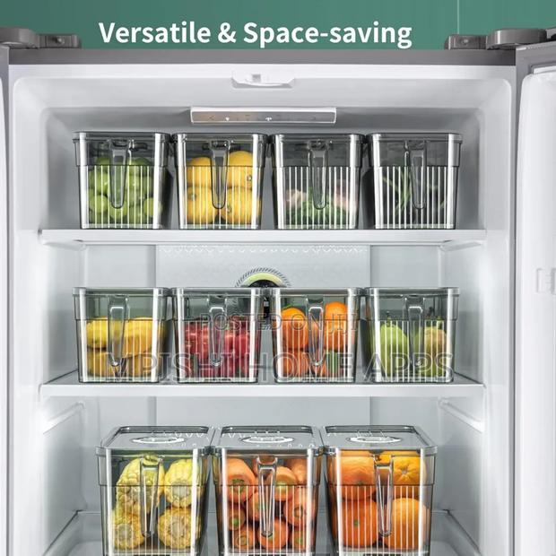 3l Elegant Acrylic Fridge Container (Green Clear) - thumbnail 5