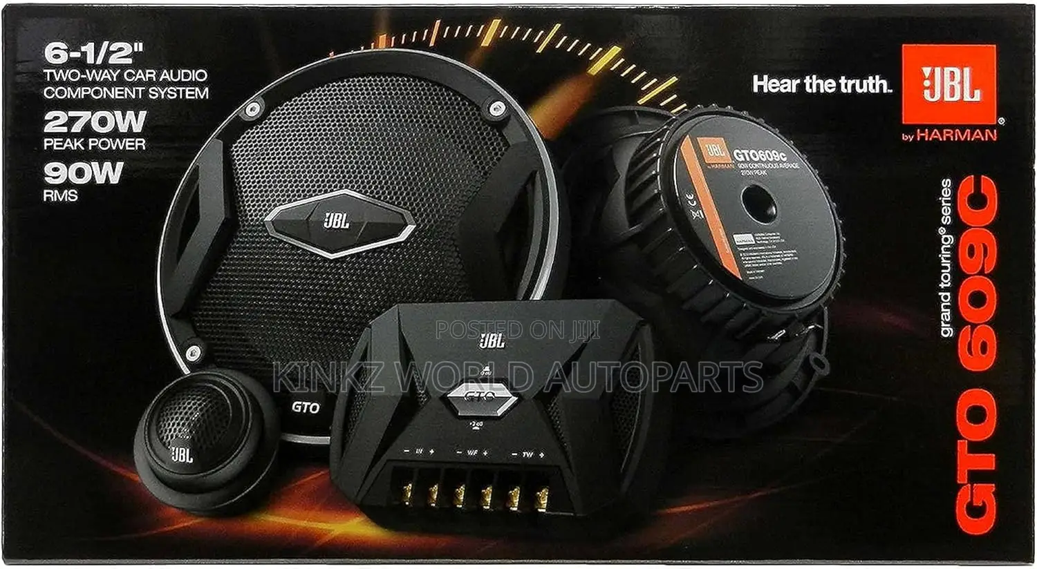 JBL Gto608c 6-1/2" 2way Grand Touring Component Car Speakers
