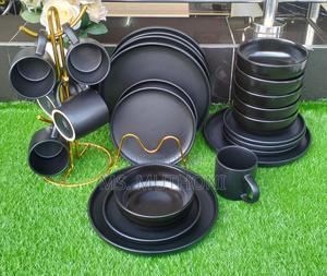 * Black 24pcs White Plain Dinner Set* - thumbnail 2