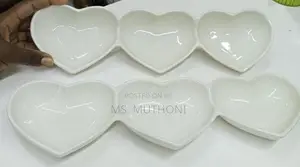 3pcs Interconnected Ceramic Love-Butterfly Shaped Plate*