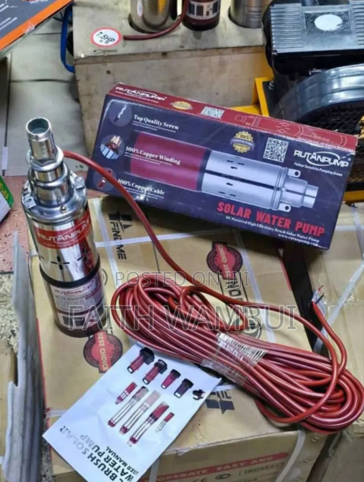 Solar Submersible Water Pump/ Rutan Submersible Pump 24v