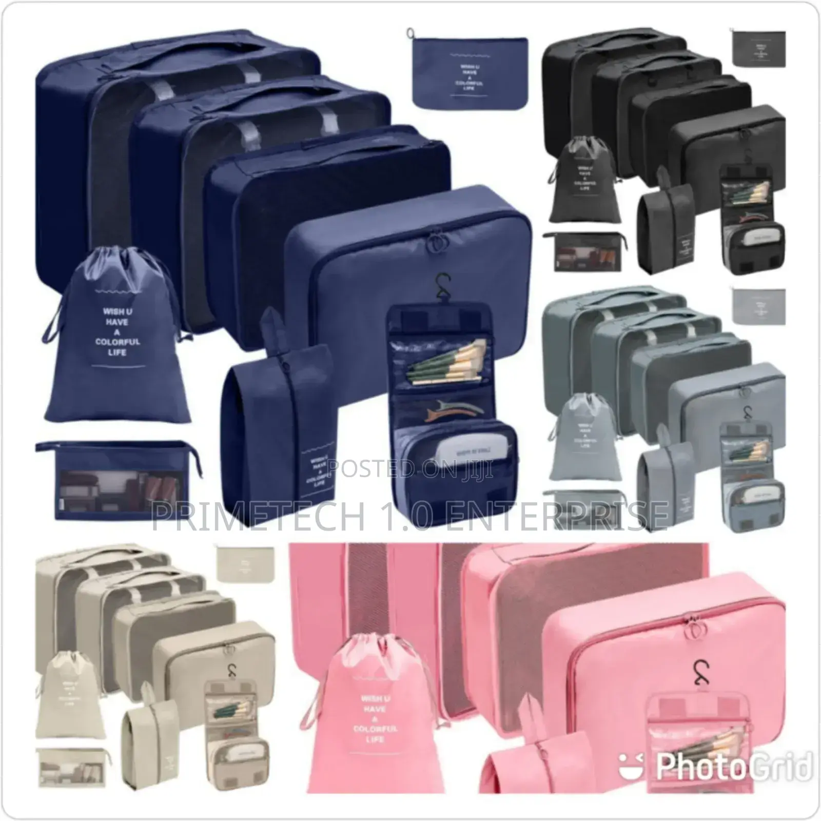 9pcs Laggage Travel Organizers