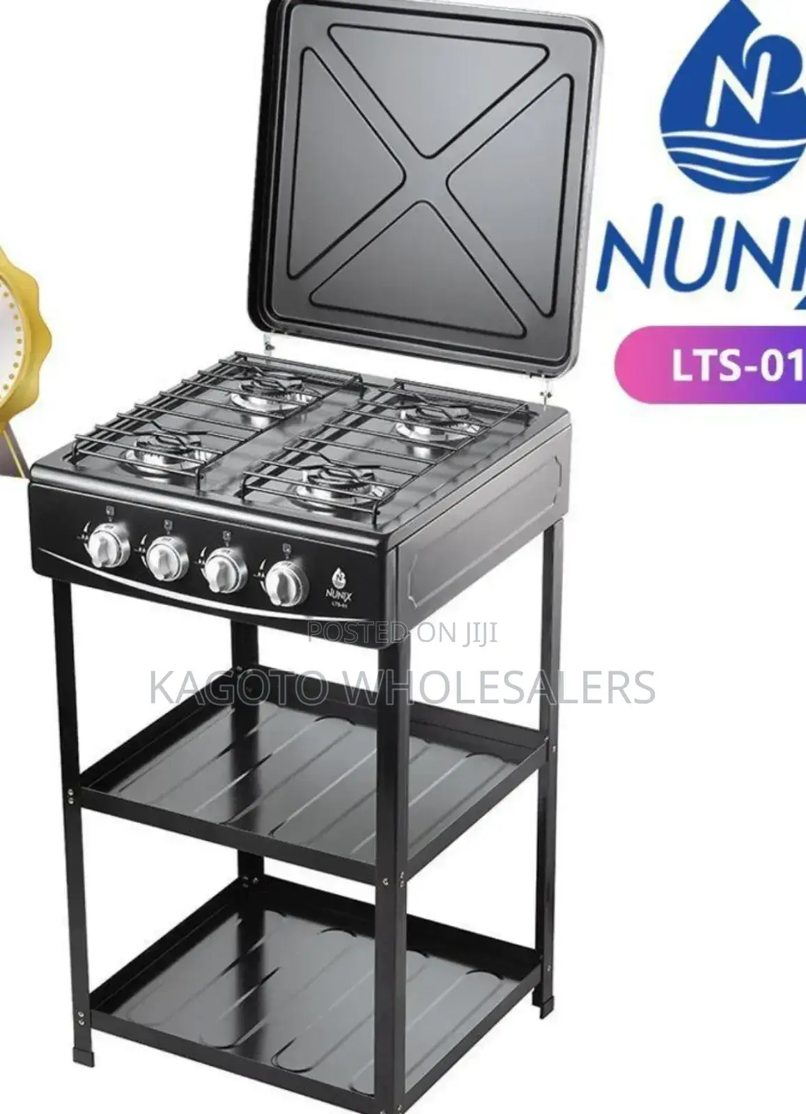 Nunix Full Gas Cooker With Shelves