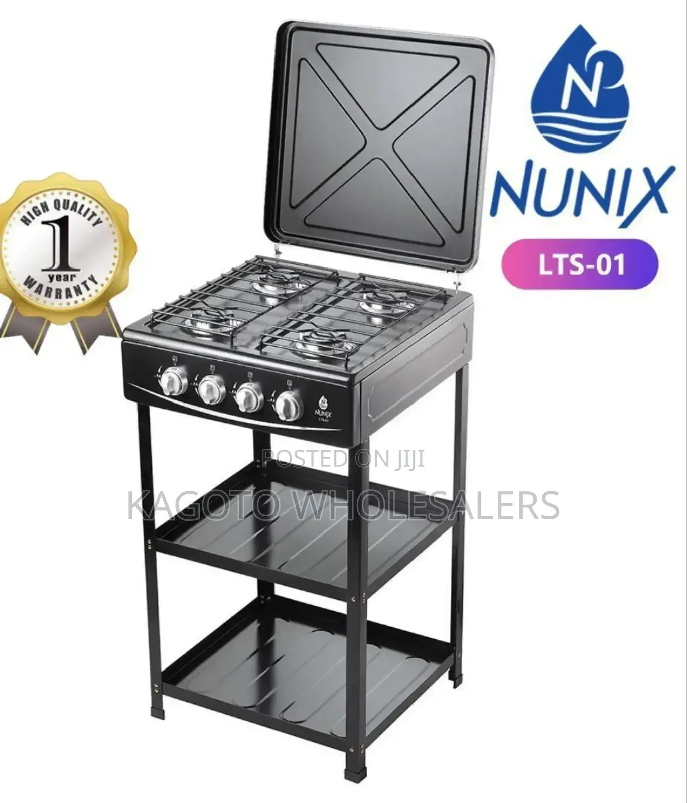 4 Full Gas Cooker Nunix With Strong Stands