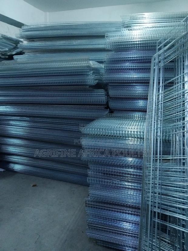 Cold and Hot Galvanised Chicken Cages - main view