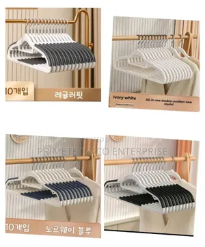 10pcs Seemless Hangers Material:Abs
