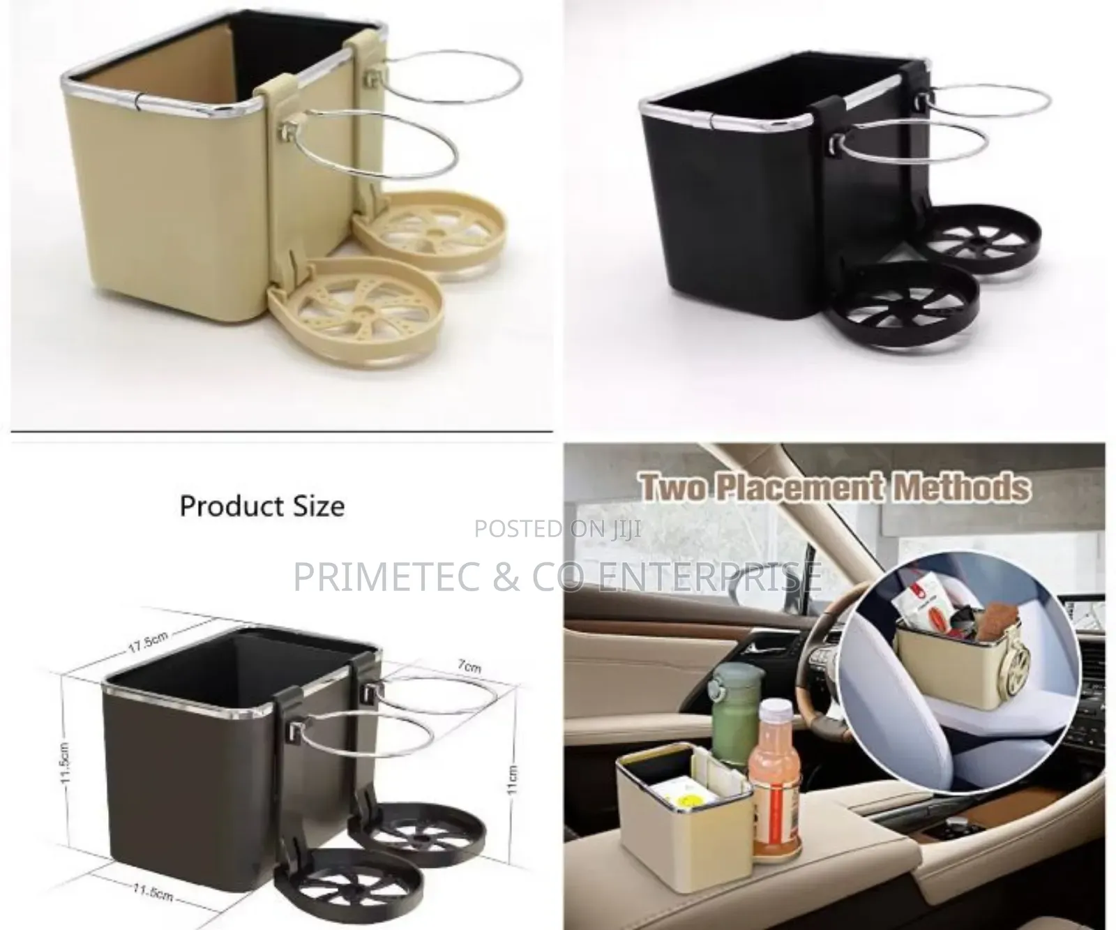 Car Arm Rest Organizer ( Box, Phone Slot, 2 Bottle Holder)