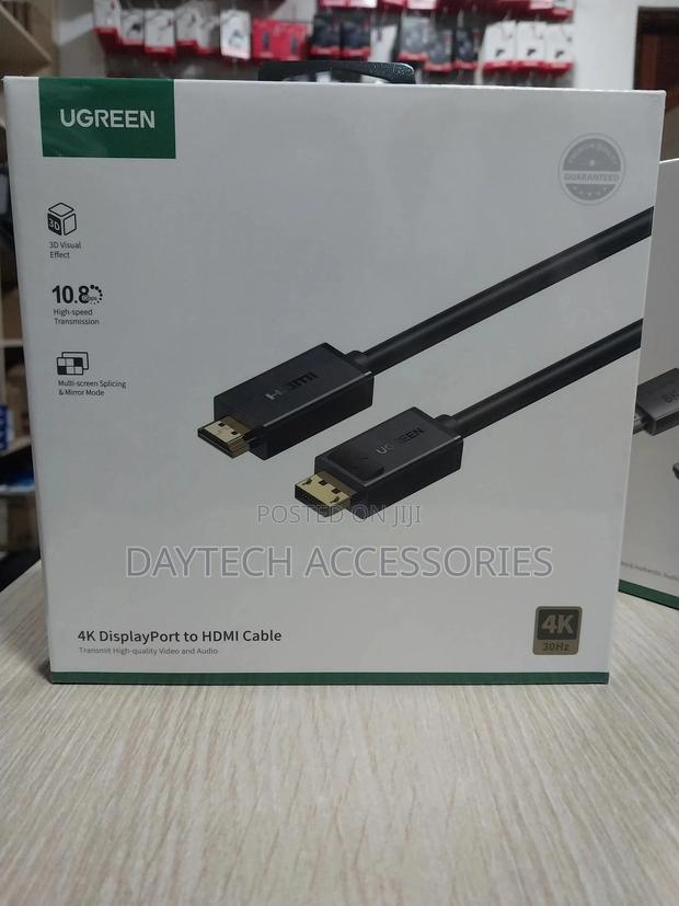 Ugreen Displayport to Hdmi Cable Uni-Directional Uhd