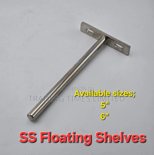 Silver Floating Shelf Brackets