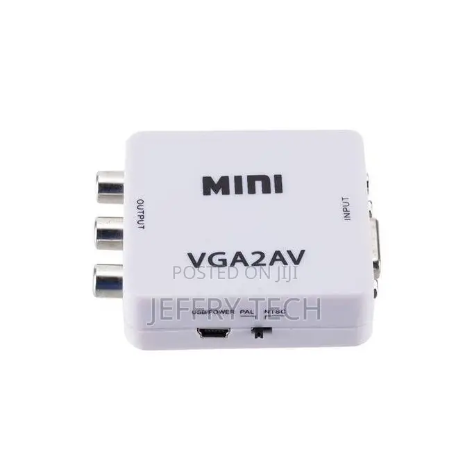 Axgear Vga to Av Rca Composite Converter Adapter Box With Au