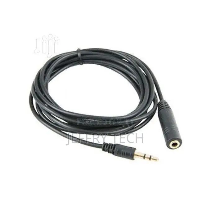 Stereo Auxiliary M/F Audio Cable With Booster - 5m